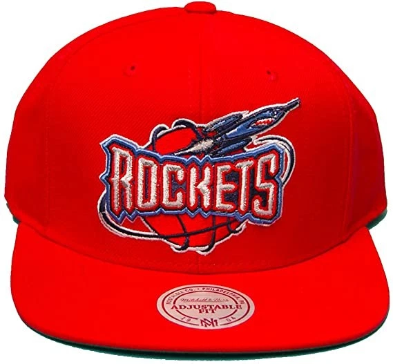 Mitchell & Ness Red/Navy NBA Houston Rockets HWC Core Basic Snapback - OSFA - Image 1 of 1
