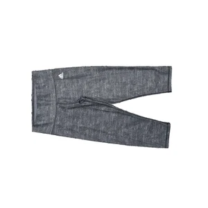 Adidas Women's Size S Legging Climalite Capri Pants Gray Polyester Pull On Stri - Picture 1 of 8