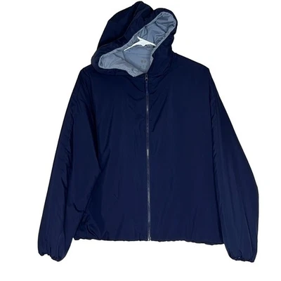 Parka Uniqlo Ultra Ligera Repelente al Agua Azul Marino Sudadera con Capucha Foto 1 de 4