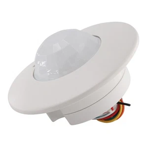 HUBBELL PIR-10-EMS RECESSED CEILING MOUNT PIR OCCUPANCY SENSOR, 24V, WHITE - Picture 1 of 2