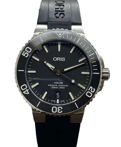 Oris Aquis Date 01 733 7732 4124 schwarzes Zifferblatt Automatik Herrenuhr - Bild 1 von 10