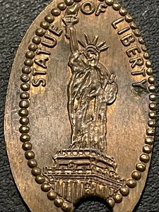 Statue Of Liberty Cu Elongated Penny #072589 - Imagen 1 de 6