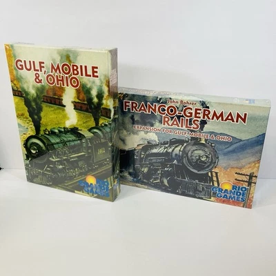 GULF MOBILE & OHIO + FRANCO GERMAN RAILS EXPANSION rio grande juego de mesa SELLADO Foto 1 de 3