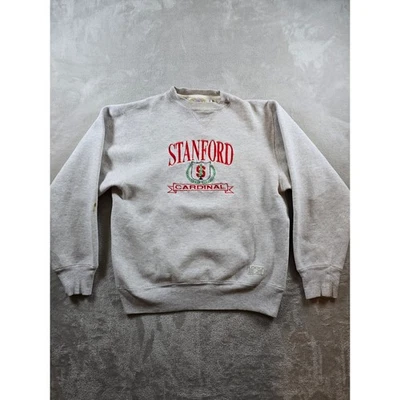 Vintage Stanford Cardinal Crewneck Sweatshirt Small Gray Logo 7 *Read - Image 1 of 4