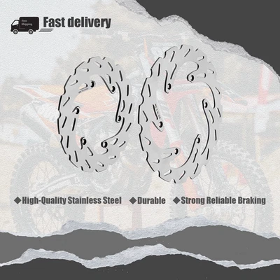 Front Rear Brake Disc Rotors Replacement Fit For Husaberg FE 400 E Rear 2000 Foto 1 de 4