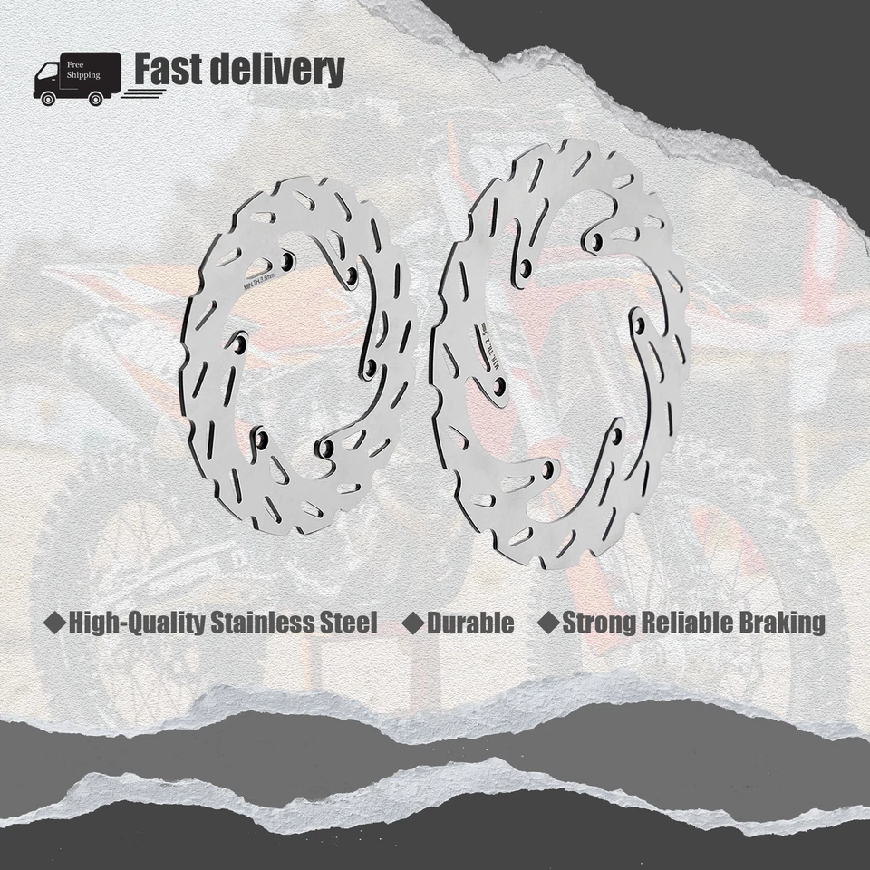 Front Rear Brake Disc Rotors Replacement Fit For Husaberg FE 400 E Rear 2000 Foto 1 de 4