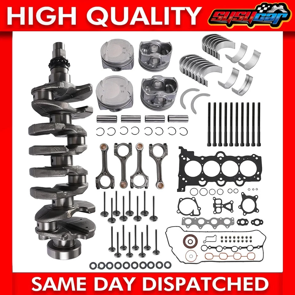 G4FJ 1.6L Turbo Engine Overhaul Rebuild Kit - Crankshaft / Rods For Hyundai KIa — 第 1/4 张图片