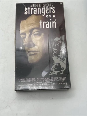 Strangers on a Train (VHS, 1987) Alfred Hitchcock - New Sealed - Image 1 of 3