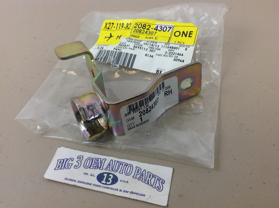 04-12 Chevrolet Colorado GMC Canyon puerta trasera derecha bisagra interior inferior nuevo OEM Foto 1 de 4