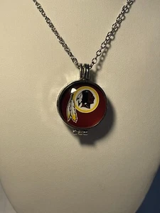Washington Redskins NFL Football Aromatherapy Charm with 20 IN Silver Chain NEW! - Picture 1 of 4