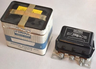 Regulador de voltaje generador Ford Galaxie y Thunderbird 1960-1962 nuevo de lote original, 1961 Merc Foto 1 de 4