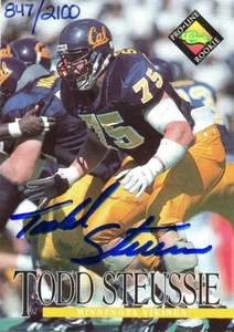 PROLINE-AUTOGRAMM Todd Steussie RC VIKINGS PANTHERS BUCS RAMS CAL Golden-Bears - Bild 1 von 2