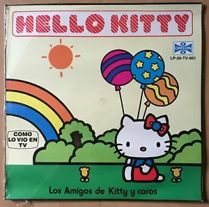 Hello Kitty - Los Amigos De Kitty Y Coros [1982] Vinyl LP Children's Story Rare - Picture 1 of 2
