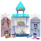 Disney Wish Rosas Castle Playset, Dollhouse with 2 Posable Mini Dolls, Star