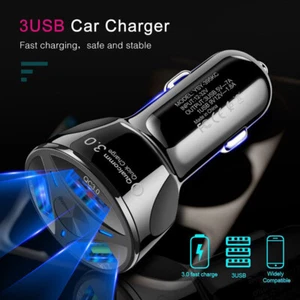 Car Accessories For iPhone Charger Samsung Fast Charging Cigarette Lighter - - Picture 1 of 14