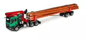 CONRAD - MAN TGS NN 6x4 con rimorchio per tronchi e gru di scarico - 1/50 - C... - Foto 1 di 1