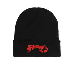 Devilman Anime Manga Logo Embroidered Beanie Hat Winter Autumn Cap Warm - Picture 1 of 3