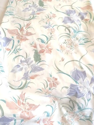 Hoja plana tamaño completo de colección - flores geo abstractas - por Springs Industries EXCELENTE Foto 1 de 4