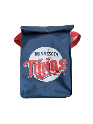 Vintage 90's Minnesota Twins Collapsible Cooler Bag, GUC, Navy Blue,  Nylon Cover