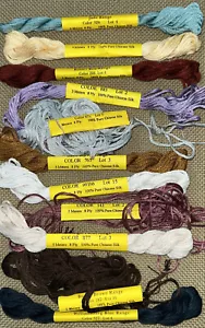 11 Skeins NEEDLEPOINT INC 8 ply silk Mixed Colors Some Used - Picture 1 of 4