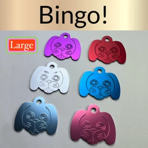 Custom Engraved Dog Tags Personalized Dog Collar Pet Tags Engraved ID PUPPY EARS - Picture 1 of 11