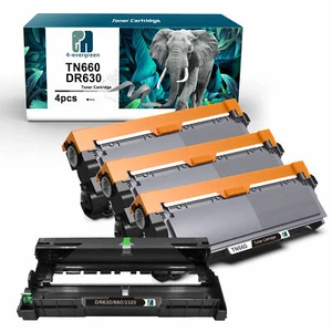 3 toner TN660 + unità batteria DR630 per Brother DCP-L2540DW MFC-L2700DW MFC-L2720DW - Foto 1 di 9