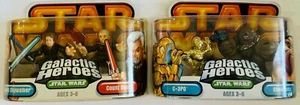 Star Wars Galactic Heroes Figures Anakin Skywalker Count Dooky C-3PO Chewbacca - Picture 1 of 4
