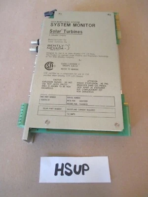BENTLY NEVADA 102576-01 SYSTEM MONITOR 2201 MONITORING SYSTEM SOLAR TURBINES AA2 - Image 1 of 4