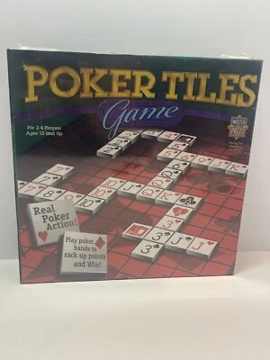 Poker Tiles Game 2005 Board Trays Family Friends New Sealed - Image 1 of 4