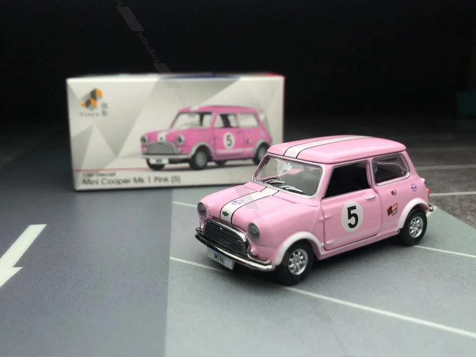 Tiny City 1/50 Mini Cooper Mk1 Pink (5) Diecast Model Car Collection Limited Edi - Image 1 of 4