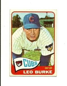 1965 TOPPS #202 Leo Burke: Chicago Cubs: Outfielder: Baseball Card: MLB