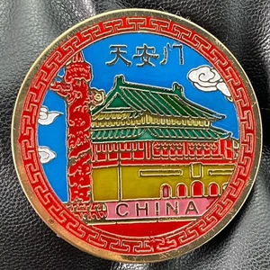 CHINA🇨🇳IMÁN DE NEVERA DE METAL✅ARQUITECTURA TRADICIONAL EDIFICIO CASA RECUERDO🎗 - Imagen 1 de 3