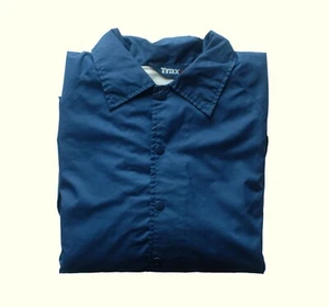 VTG TRAX COACH JACKET LINED BLANK 90s 100% NYLON MADE IN SINGAPORE ADULT SZ M - Imagen 1 de 5