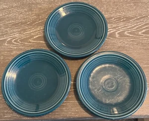 3 Salad Plate Fiesta Juniper 1999 by Homer Laughlin 7 1/4" - Picture 1 of 4