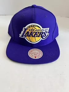 Mitchell & Ness Los Angeles Lakers Snapback Sombrero Púrpura OG Nuevo Con Etiquetas - Imagen 1 de 7