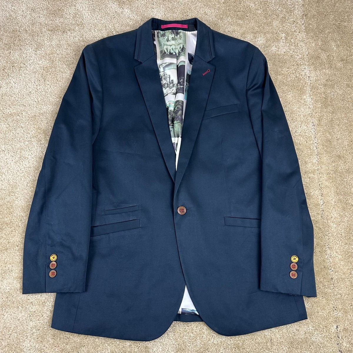 Size Guide Trajes Y Blazers Ted Baker Azul Para Hombres