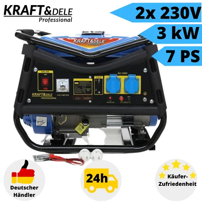 Stromerzeuger Benzin Stromaggregat Notstromaggregat Stromgenerator Leise 230V - Bild 1 von 4