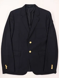 Boys 20 Brooks Brothers Fleece Loro Piana Super 120's Wool Navy Blue Blazer - Picture 1 of 14