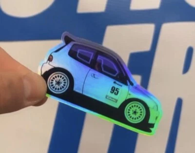 Cuchara deportiva automotriz Honda Civic Eg6 pegatinas holográficas limitadas DC2 EK9 Foto 1 de 2