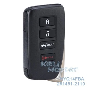 for Lexus NX300h NX200t RC F 2014-2020 Keyless Remote Key Fob HYQ14FBA -2110 - Picture 1 of 5