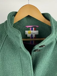 Cappotto BODEN Cartwright misto lana verde salvia TAGLIA US 6R / UK 10R in ottime condizioni con cintura! - Foto 1 di 20