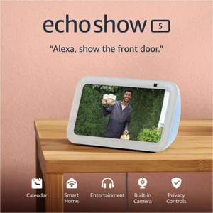 Echo Show 5 (Newest Model), Smart Display with 2X the Bass and Clearer Sound, Cl - Picture 1 of 12