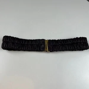 Vintage Century Canada stretch elastic leather belt purple 30'' - Picture 1 of 6