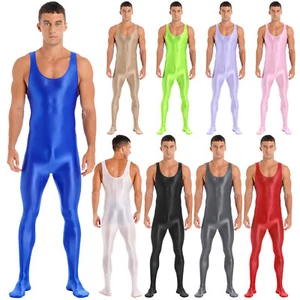 iEFiEL Herren Body Overall Stretch Ganzkörperanzug Nylon Strumpfhose Männerbody - Bild 1 von 112
