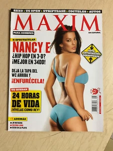 august 2005 Maxim #41 En Espanol Nancy E sexy cover Revista spanish Silvina Luna - Picture 1 of 21
