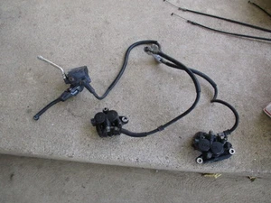 85 vf1100 vf 1100 magnav65 front brake system calipers & master cylinder hoses - Picture 1 of 9