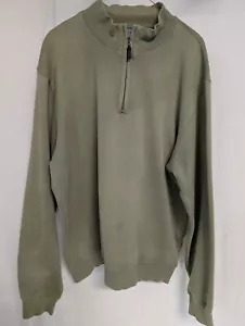 Fairway & Greene Sweater Mens Large 1/4 Zip Pureformance Golf Pullover L/S Pima - Picture 1 of 15