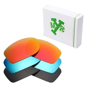 Lentes de repuesto polarizadas hdhut para Oakley Fives cuadradas rojo/azul/negro - Imagen 1 de 11