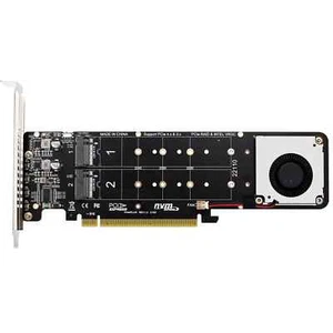 PCIE 4.0 x16 To M.2 M-Key NVME SSD Expansion Card,Supports 4 Nvme M.2 SSD - Picture 1 of 1