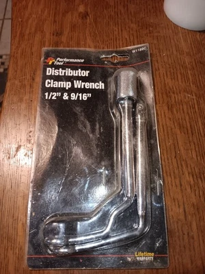 NOS Performance Tool W1189C Distributor Clamp Wrench 1/2” & 9/16” Sealed - Image 1 of 3